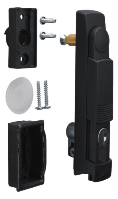 1St. Hager FZ518N Schwenkhebelgriff, univers, mit Zylinder