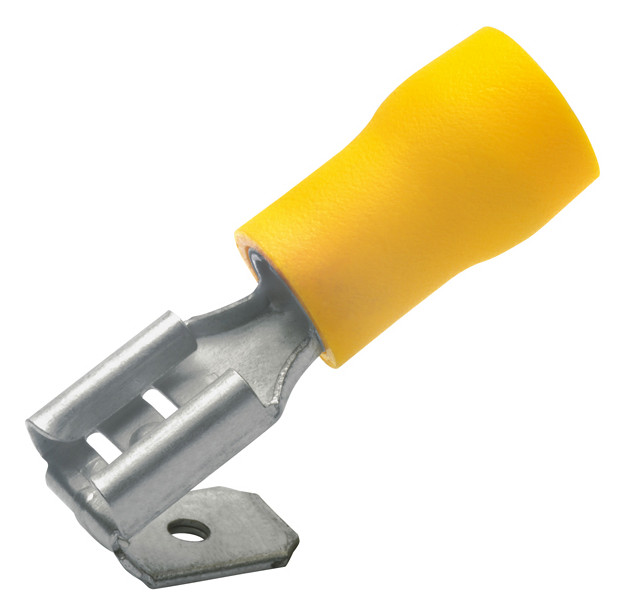 100St. Klauke 750AZ Flachsteckhülse isoliert, 6,3x0,8 mm, 4-6 mm² mit Abzweig