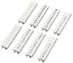 10St. Phoenix ZB 5 :UNBEDRUCKT Zackband Streifen Weiss unbeschriftet beschriftbar mit: PLOTMARK CMS-P1-PLOTTER Mo