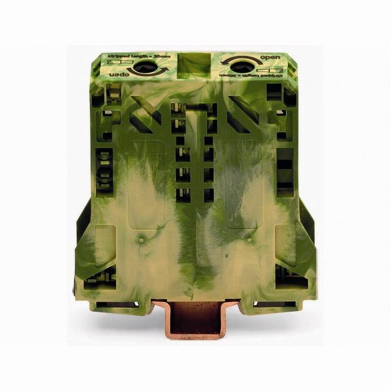 1St. Wago 285-157 2-Leiter-Schutzleiterklemme 10 - 50mm² grün-gelb 285-157