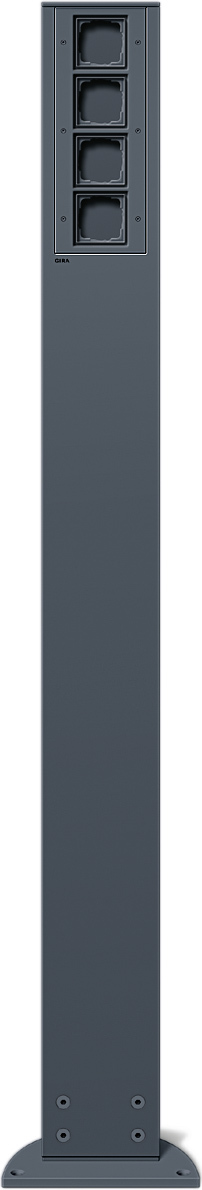 1St. Gira 135428 E-Säule 4x Leereinheit 1400 mm Energiesäule Anthrazit