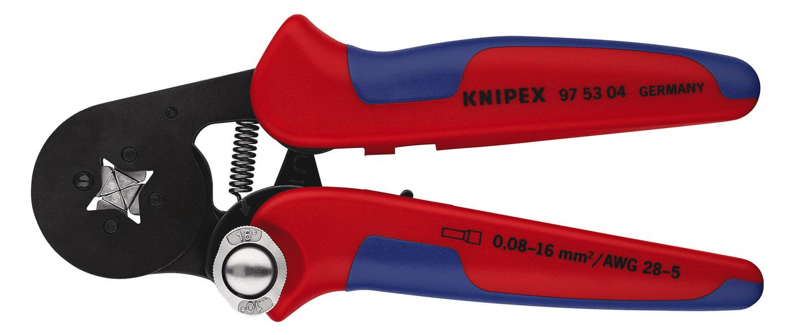 1St. Knipex Aderendhülsenzange 975304 0,08-6mm