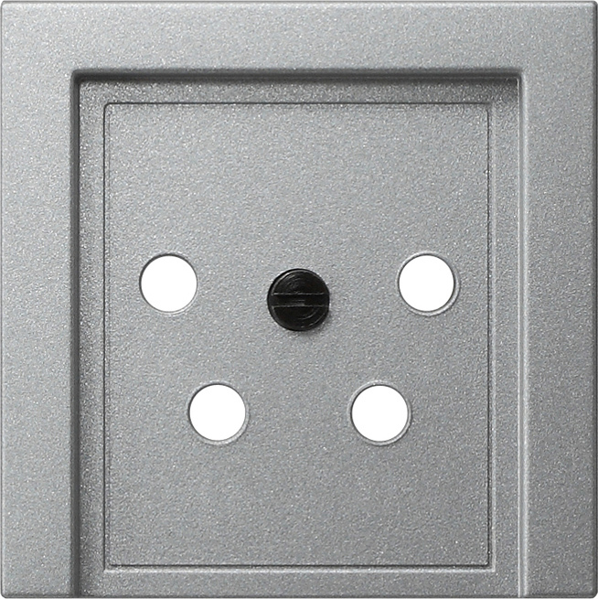 1St. Gira 027926 Abd. KPN-Anschlussdose 4-p System 55 F Alu