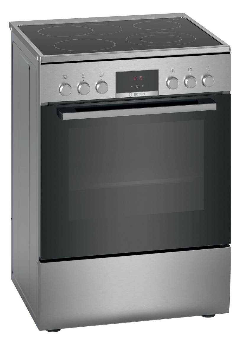 1St. Bosch HKR 39 C 250 Ed Standherd 60cm Ceran A 7 Heizarten 3D Heißluft LED