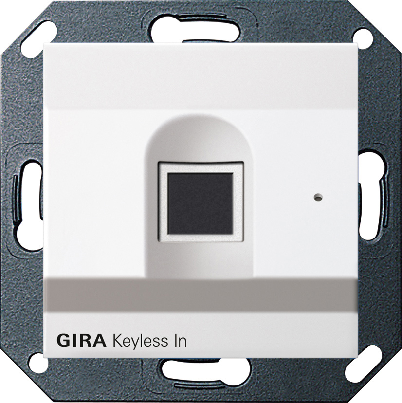 1St. Gira 261727 Gira Keyless In Fingerprint-Leseeinheit System 55 Reinweiß m