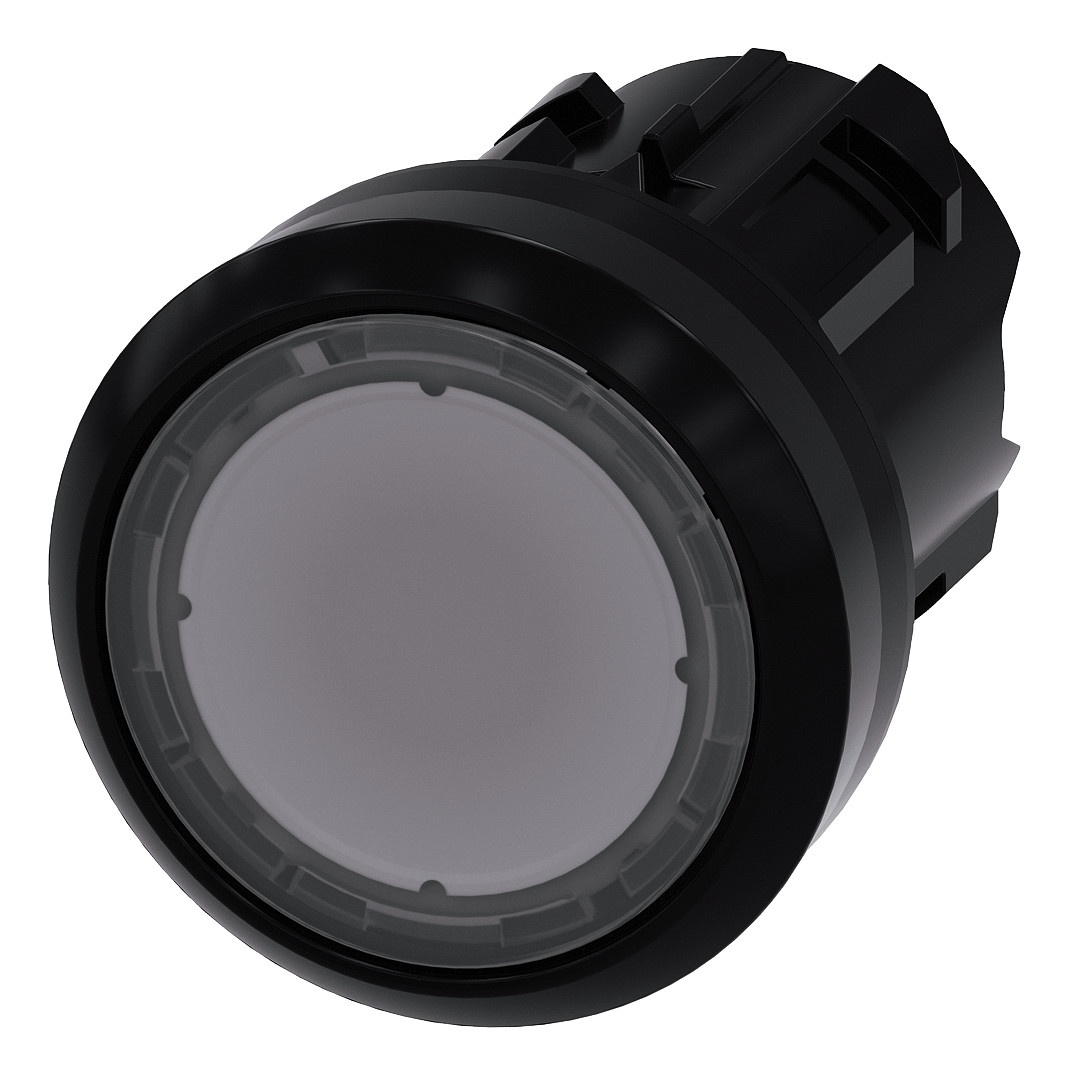 1St. Siemens 3SU1001-0AB70-0AA0 Drucktaster, beleuchtet, 22mm, rund, Kun 1St. Siemens 3SU1001-0AB70-0AA0 Drucktaster, beleuchtet, 22mm, rund, Kun