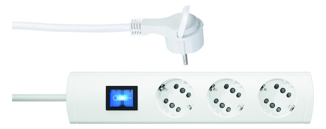 1St. Protec.class PTSD2 3SFW1 TSD 1=2Topf mit Schalter 3f Weiss 1,4m