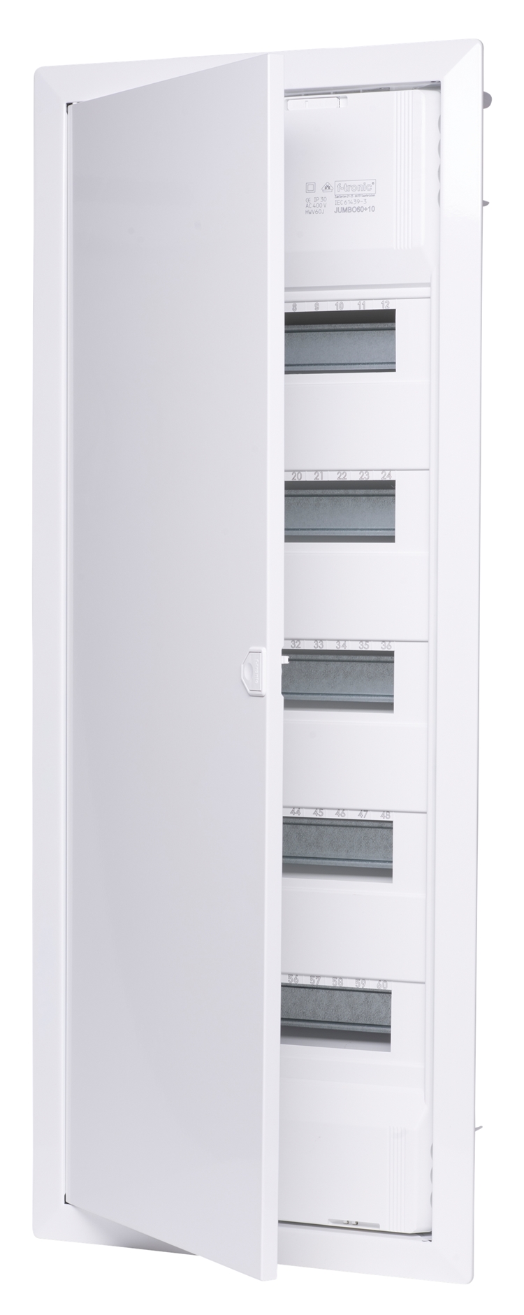 1St. F-Tronic JUMBO60+10 HW/UP Kleinvert. Jumbo 5r., Jumbo60+10, mit Steckklemme 7250062