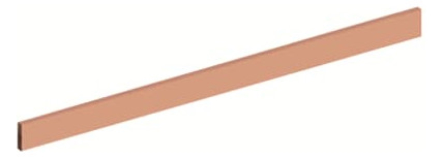 1St. Striebel & John ZX1014 CU-Schiene 20x5 mm, L:496mm, Kupferschiene, lose Lieferung 2CPX041883R9999