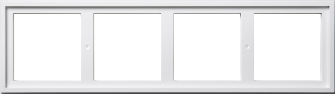 1St. Gira 131403 Montageadapter 4fach E2 Reinweiß