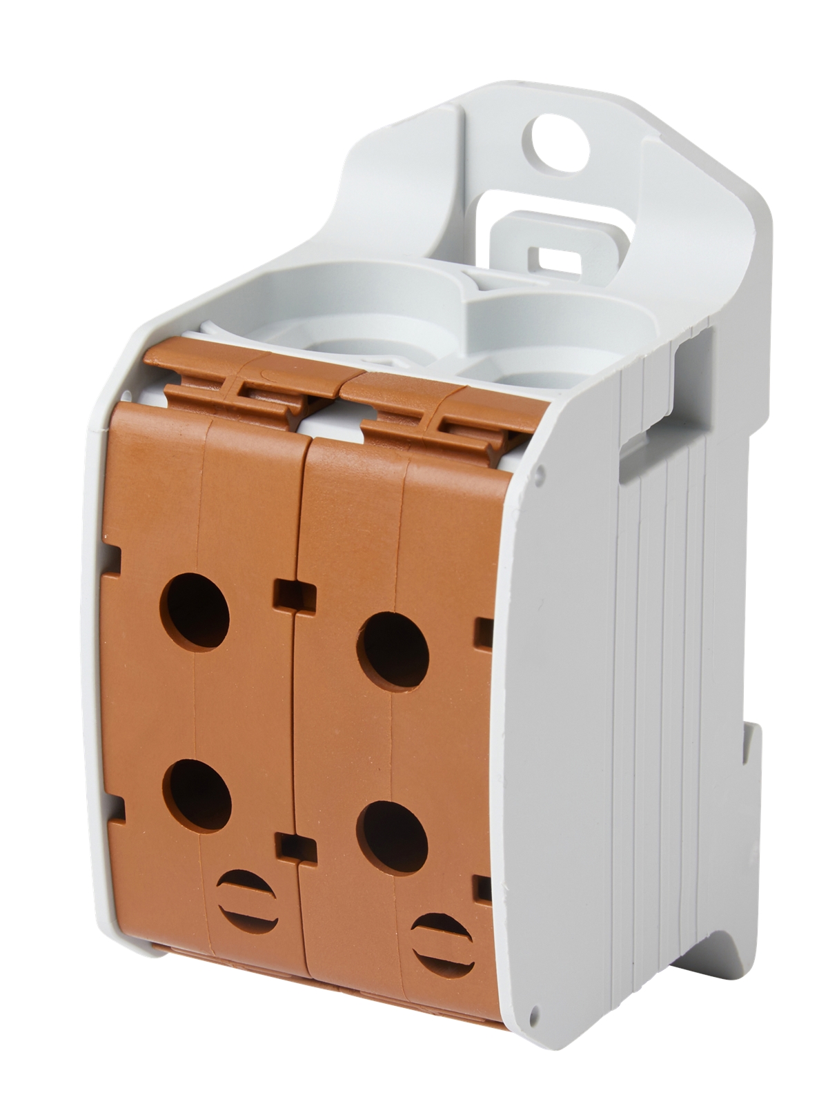 1St. F-Tronic RKA95-1-4br Reihenklemme 95mm², 1polig, 4 Anschlüsse, braun, CU/AL, RKA95-1-4br 7730078