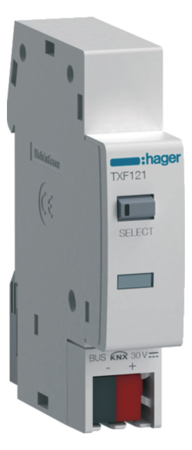 1St. Hager KNX-Schnittstelle TXF121 Energiezähler