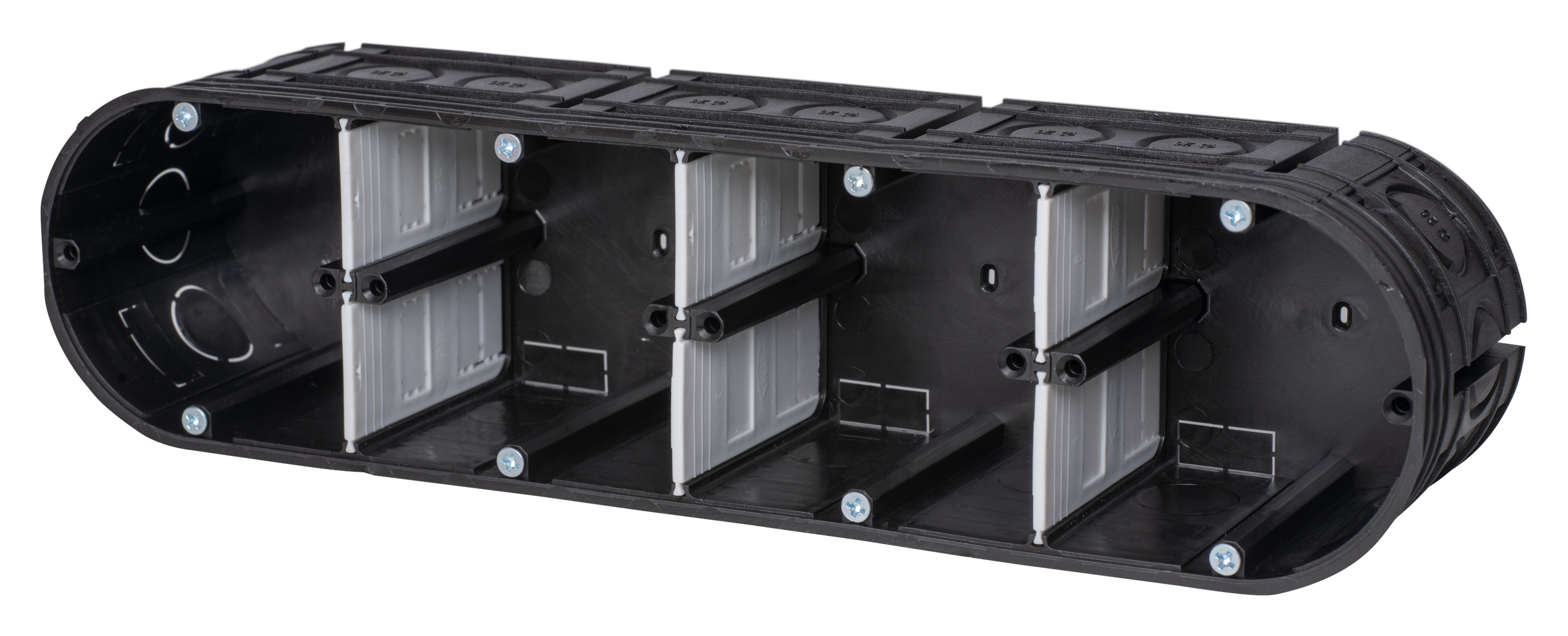 5St. F-Tronic UP40 UP Gerätedose massiv UP40, 4-fach, t=63mm 7310104