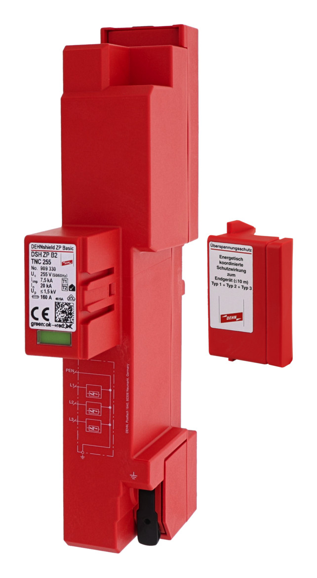 1St. Dehn 909330 Kombi-Ableiter Typ1+2 Dehnshield ZP Basic 2 für TNC-Systeme DSH ZP B2 TNC 255