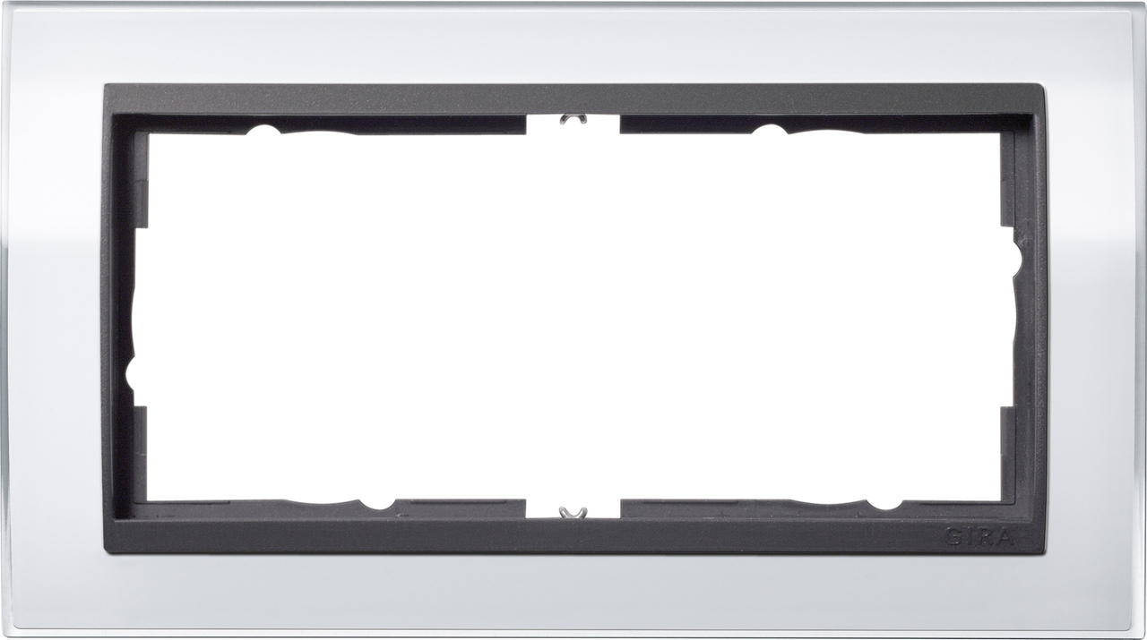 1St. Gira 1002728 Rahmen 2fach o.M. Zwischenr. AN Event Klar Weiß
