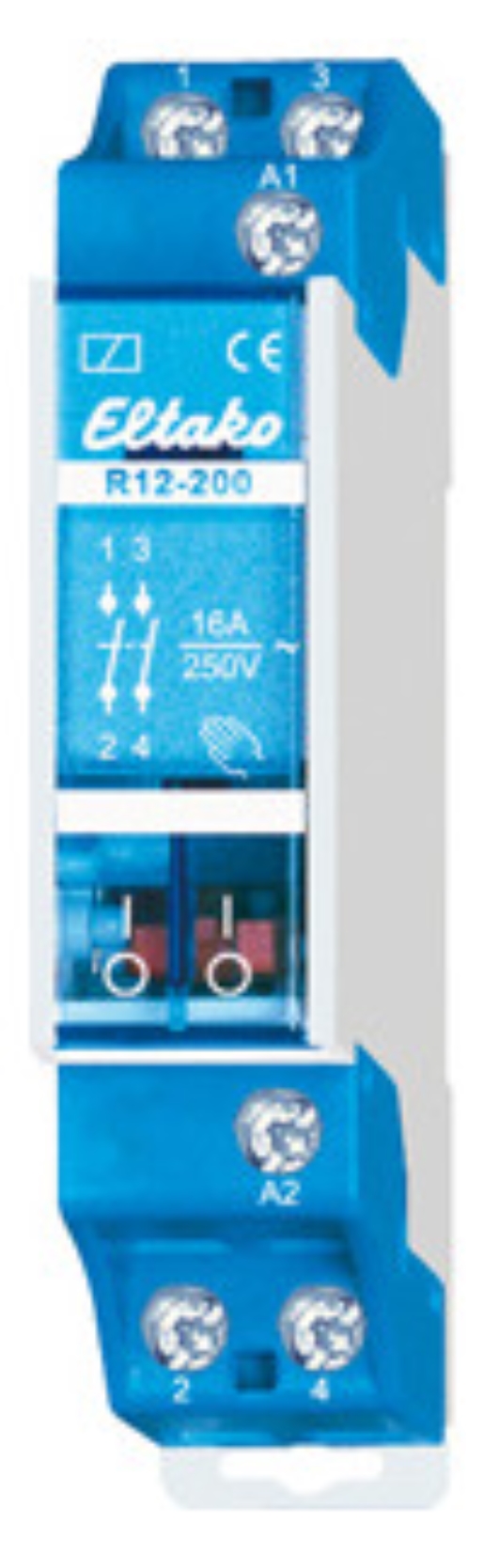 1St. Eltako R12-200-12V DC Schaltrelais 12V DC. 2 Schließer 16A/250