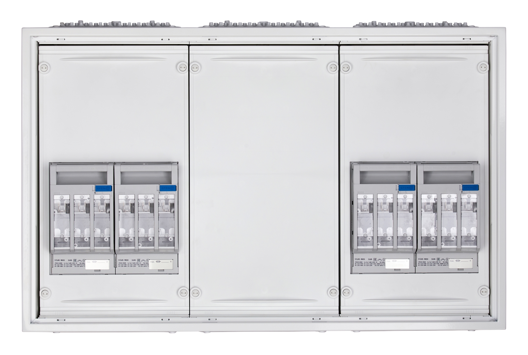 1St. F-Tronic NHV4T NH-Verteiler Trenner vierfach, H=500mm, B=800mm, T=165mm, IP31/43 7120672