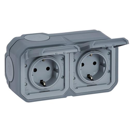 1St. Legrand FRAP Plexo Plexo New FRAP 2-fach vorverdrahtete SSDO horizontal