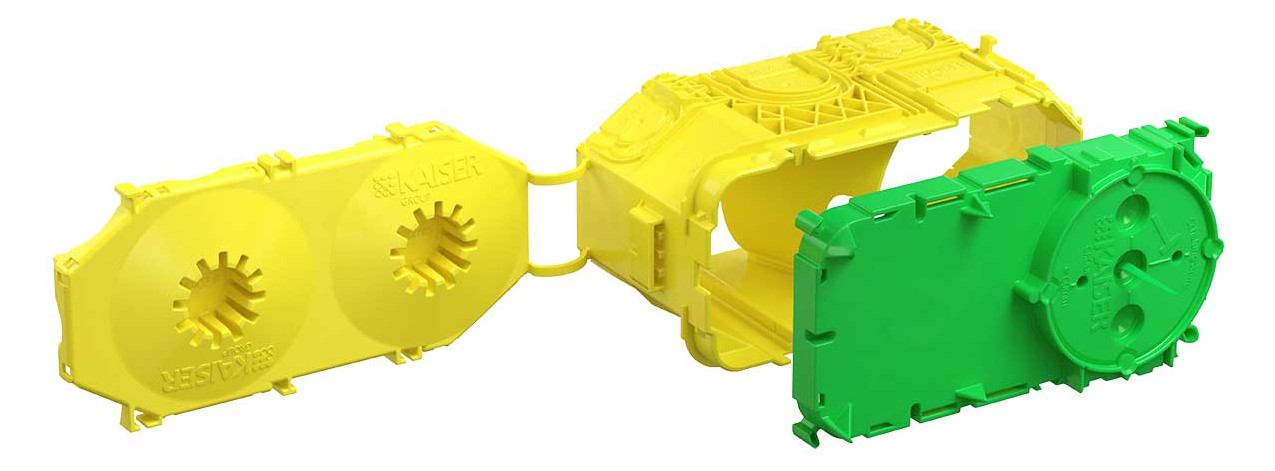 1St. Kaiser 1268-01 Betonbau, B¹ Electronic-Dose, 2-teilig, Einbauöffnung Ø 60 mm