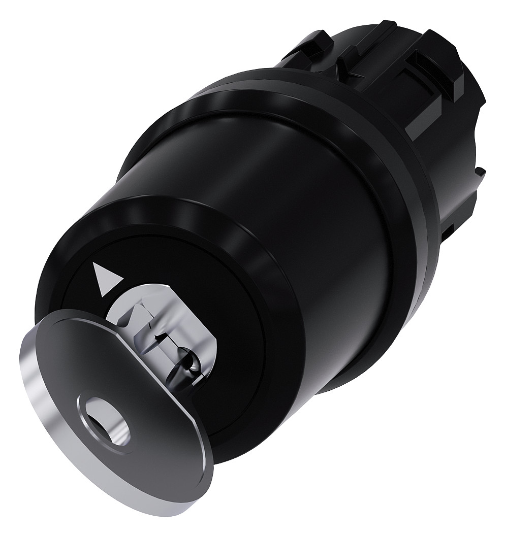 1St. Siemens 3SU1000-5BC01-0AA0 Schlüsselschalter Siemens, 22 mm, rund,