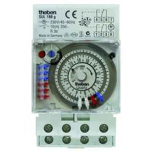 1St. Theben 1880033 Reiheneinbau-Schaltuhr 24 Stunden-Programm, Steckreiter, Gangreserve, SUL 188 g SUL 188 g