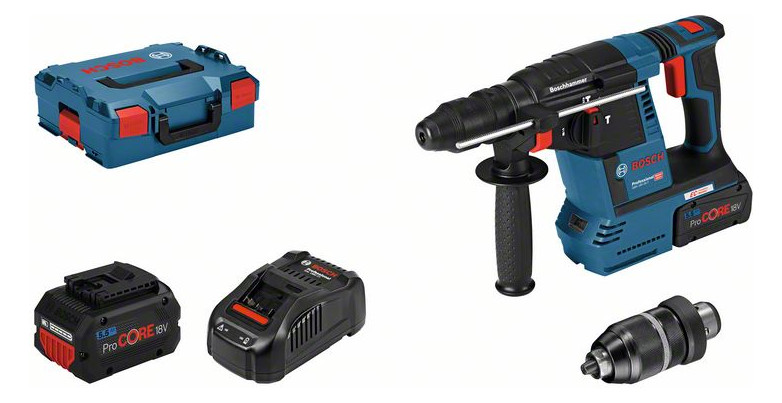 1St. Bosch GBH 18V-26 F Akku-Bohrhammer mit SDS plus GBH 18V-26F