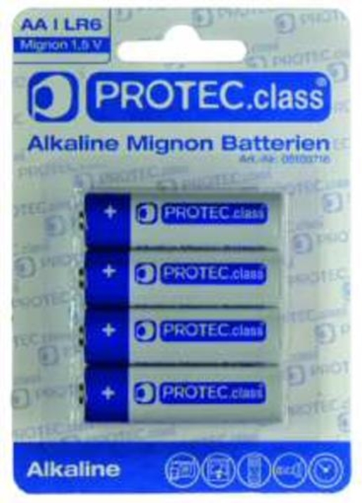 1St. Protec.class PBAT AA Mignon Batterien 4er Blister
