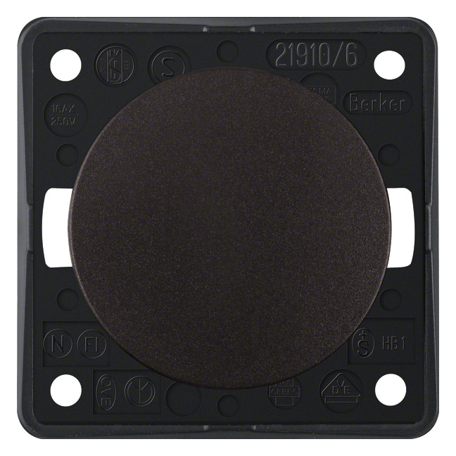 1St. Berker 936562501 Wechselschalter Integro - Design Flow/Pure Braun matt