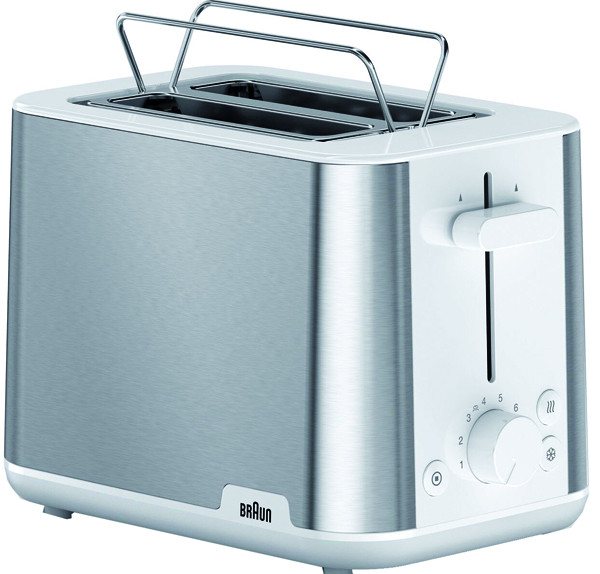 1St. Braun HT 1510 WH si/ws Toaster PurShine 2 Scheiben