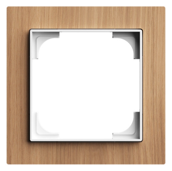 1St. Busch-Jaeger 1721-4083 Abdeckrahmen 1-fach Holz Eiche - Busch-art linear® Holz Eiche 2CKA001754A4887