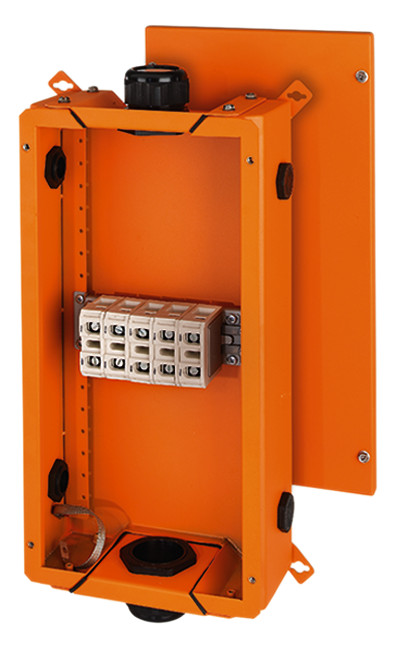 1St. Hensel FK 6505 Kabelabzweigkasten mit Funktionserhalt, 16-50 qmm, 5polig, Stahlblech 60001071 FK6505