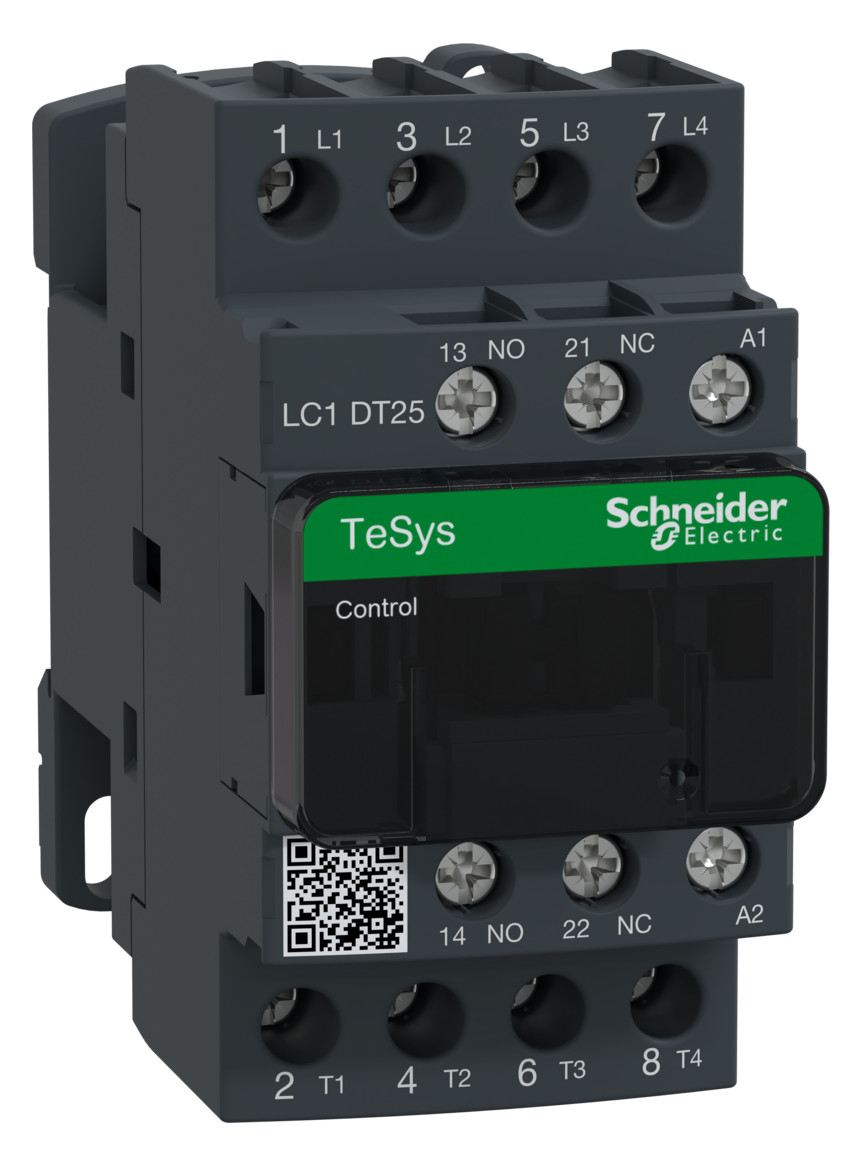 1St. Schneider Electric LC1DT25P7 Leistungsschütz LC1D 4p, +1S+1Ö, Spule 230 V AC