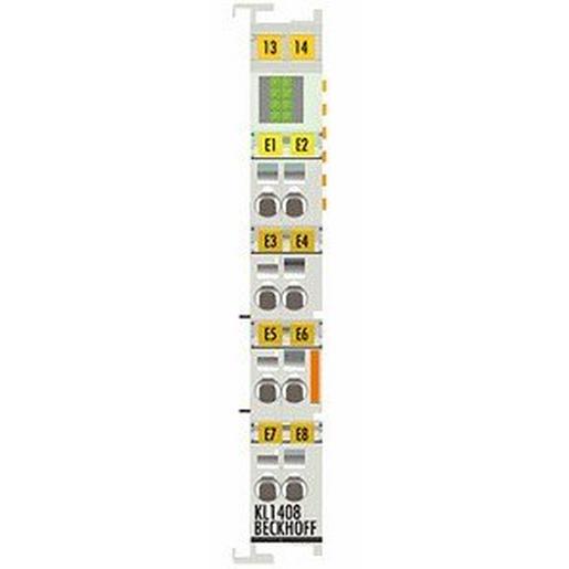 1St. Beckhoff Automation KL1408 8-Kanal-Digital-Eingangsklemme 24 V DC, EN 61131-2, Typ 3, Filter 3,0 ms,1-Leitertechnik...