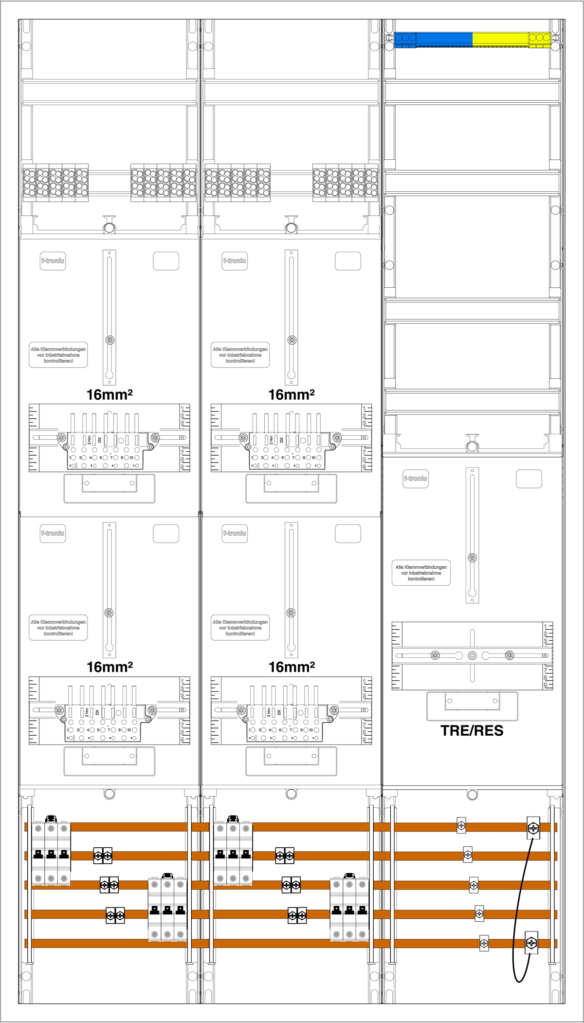 1St. F-Tronic ZL433-3-L116-40 ZL433-3-L116-40 - 4Z1R1V, mit ABB Vorautomaten 7199080