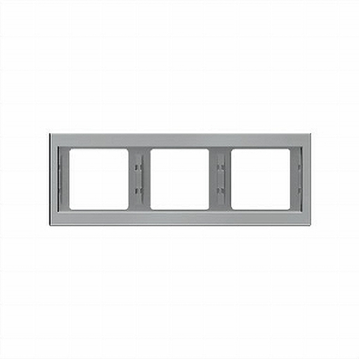 1St. Berker 13737004 Rahmen 3fach waagerecht K.5 Edelstahl Metall mattiert