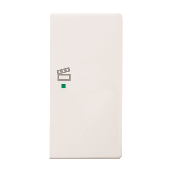 1St. Busch-Jaeger 6233-22-84 Wippe, 2-fach rechts, mit Symbol Szene Busch-free@home studioweiß