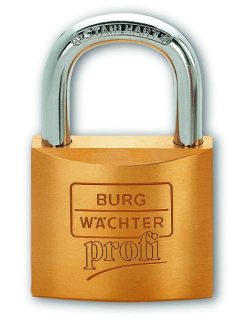 1St. Burg-Wächter 116 30 Messing-Hangschloss Profi
