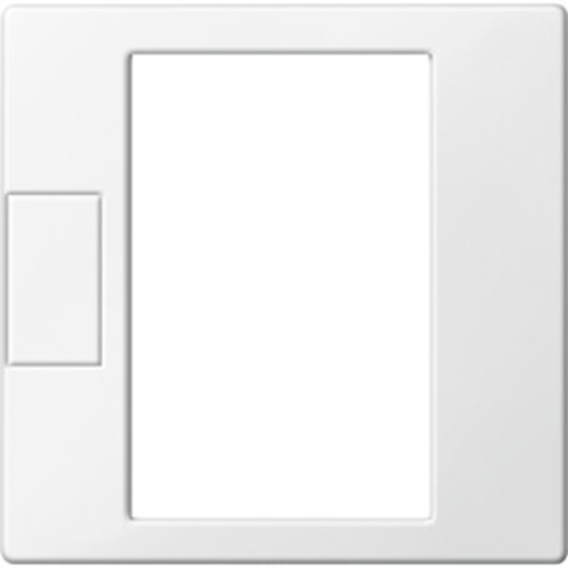 1St. Merten MEG5775-0319 Zentralplatte für Universal Temperaturregler-Einsatz mit Touch-Display polarweiß glänzend, Syst