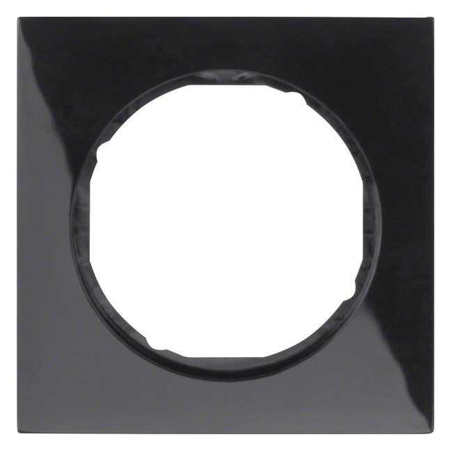 1St. Berker 10112245 Rahmen 1fach R.3 schwarz glänzend