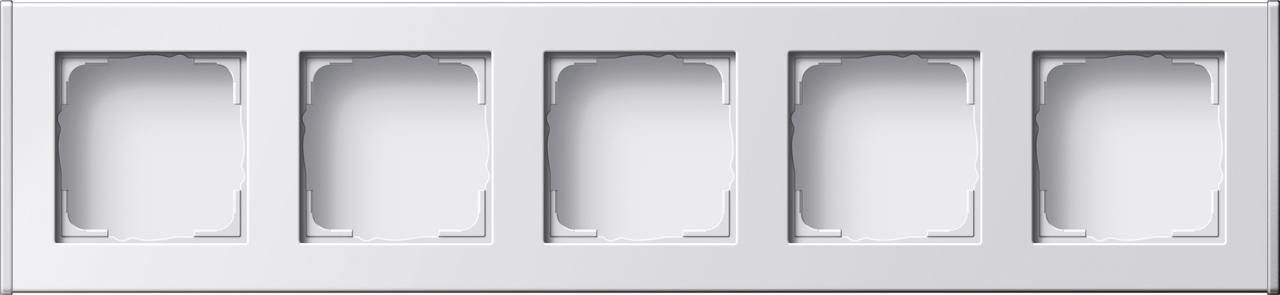 1St. Gira 136427 Profil 5fach senkr. + waager. Profil 55 Reinweiß(lack.)