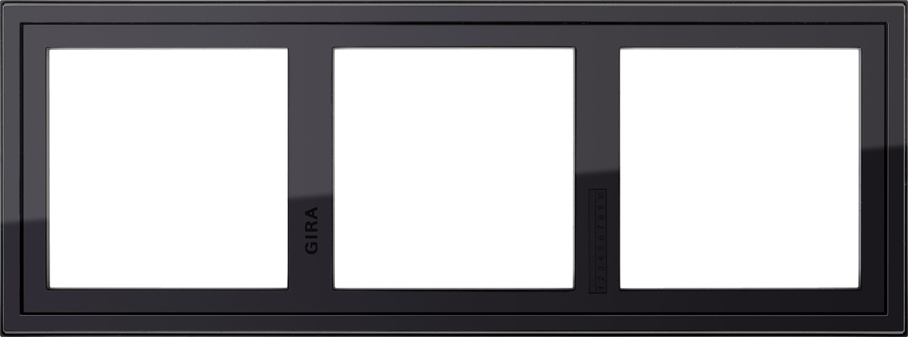 1St. Gira 131305 Montageadapter 3fach E2 Schwarz