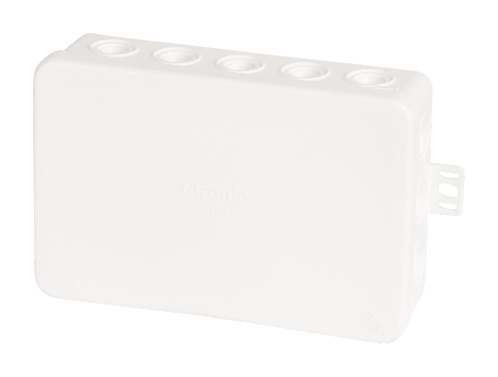 5St. F-Tronic E128ws FR Abzweigkasten E128ws, 134x89x40mm, IP54, ws 7340154