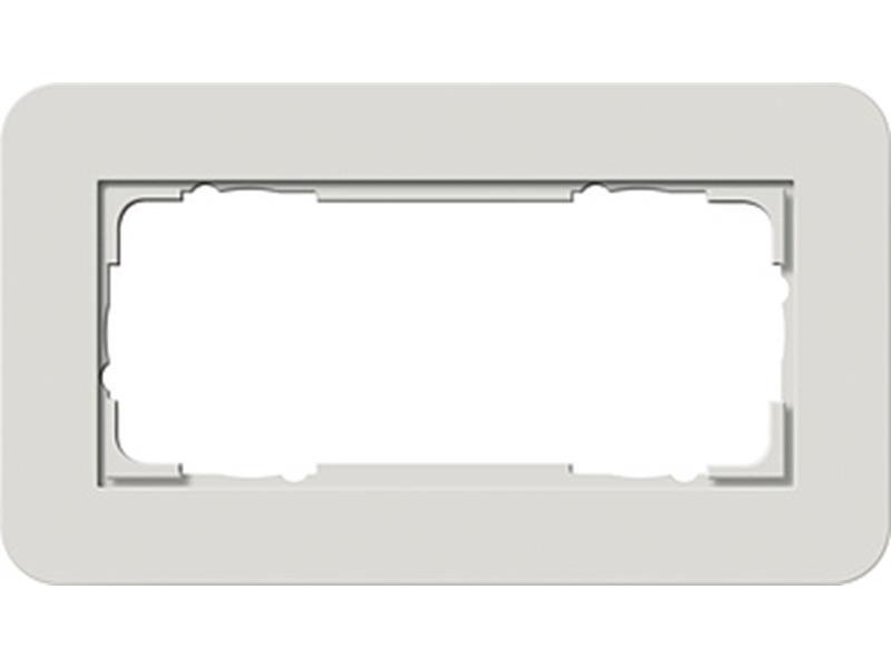 1St. Gira 1002421 Rahmen 2fach ohne Mittelsteg E3 Hellgrau/Anthrazit