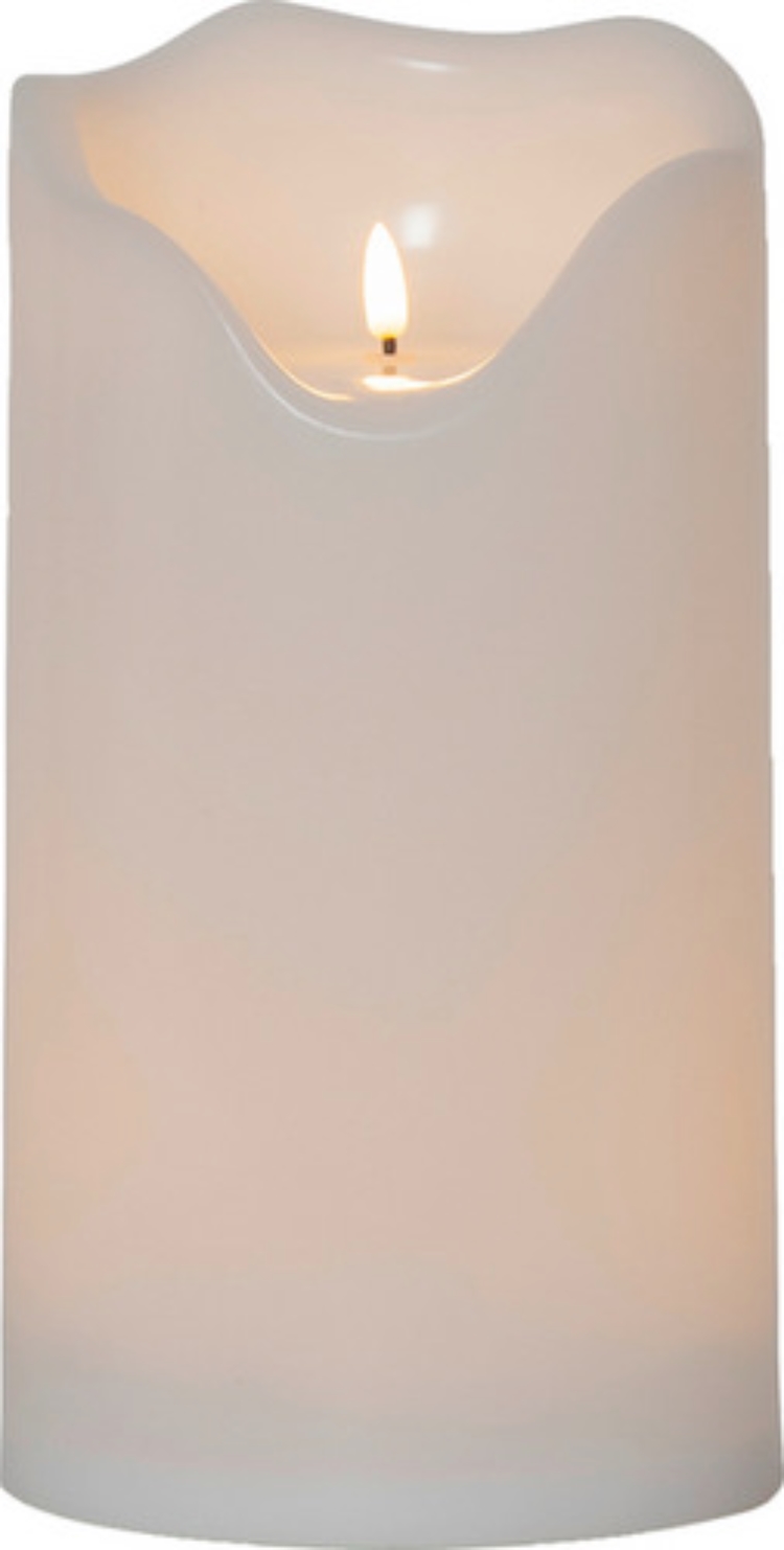 1St. STAR TRADING 064-44 064-44 LED Kerze Flamme Grand Weiss