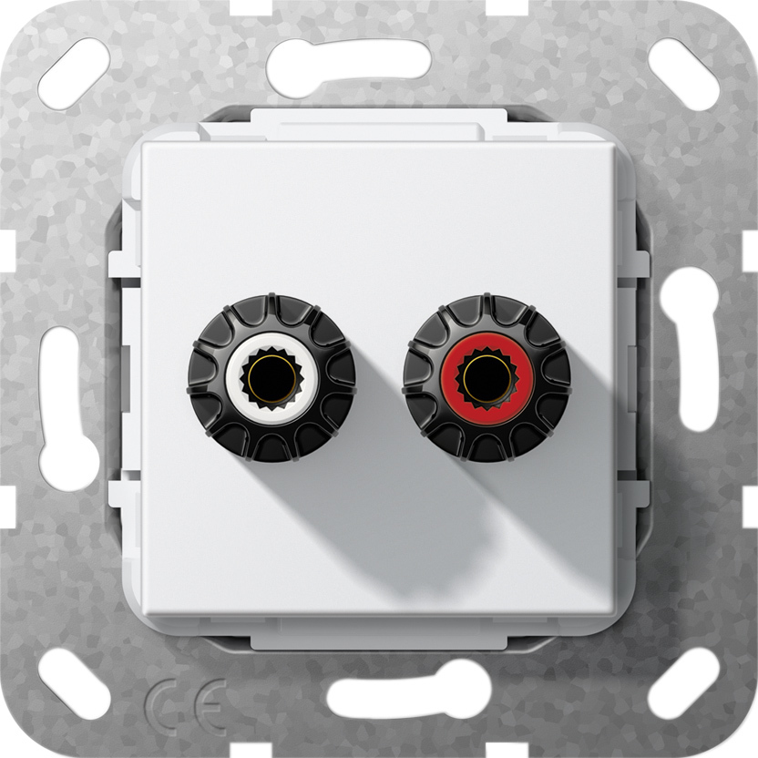 1St. Gira 566603 WBT-0708 Cu nextgen K-Schuh Lötanschl. Einsatz Reinweiß