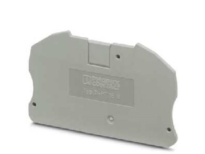 50St. Phoenix D-PT 16 N Abschlussdeckel L=75,4 mm B=2,2 mm H=45,6 mm grau 3212060