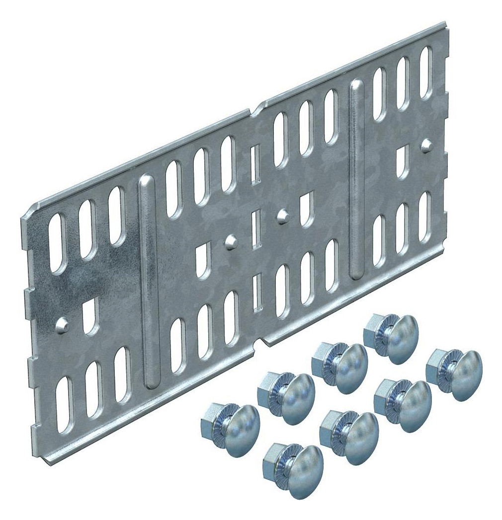 1St. OBO Bettermann 6067123 Längs- und Winkelverbinder für Kabelrinne, horizontal 85x200, St, FS RLVL 85 FS