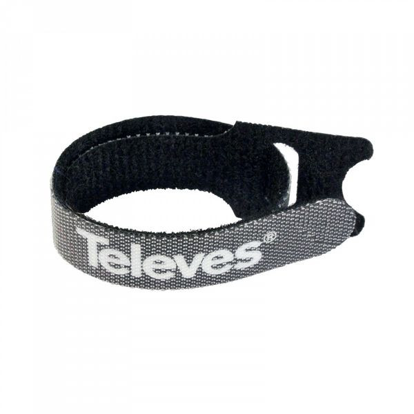 1St. Televes KBL Nylonklettband 10er-Pack schwarz