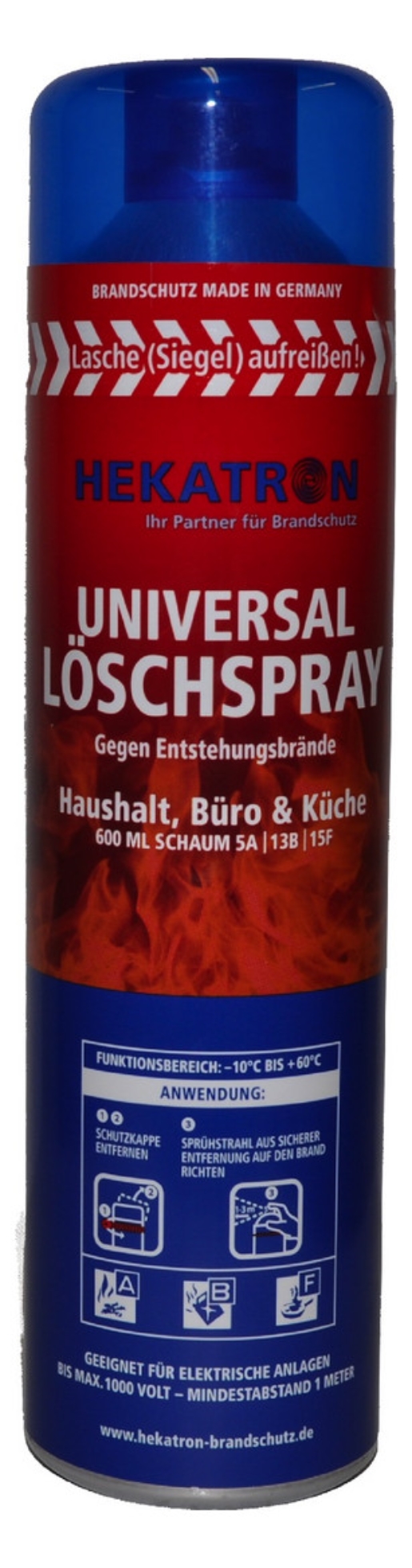 1St. Hekatron FLS Feuerlöschspray für Haus Büro Küche