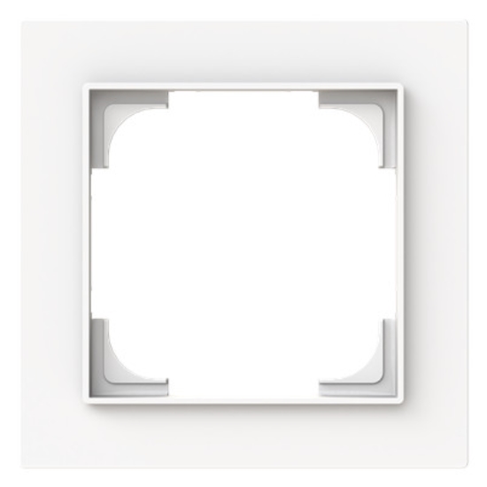 1St. Busch-Jaeger 1721-44M Rahmen 1-fach studioweiss matt